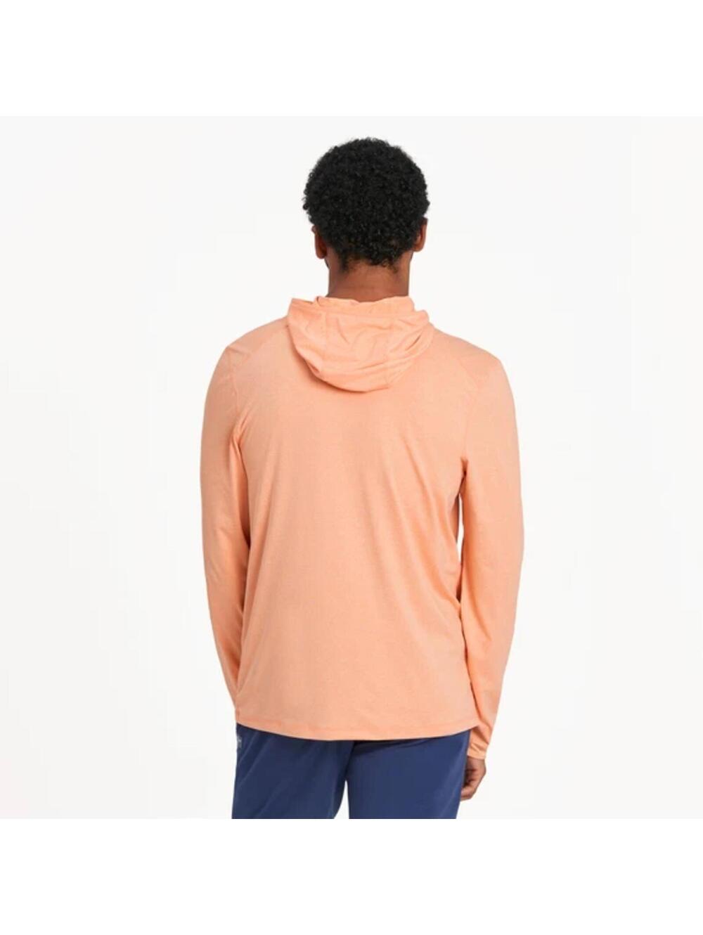 NWT Life is Good Men's Sailboats Hooded Active Tee Orange Green Medium - Picture 2 of 6